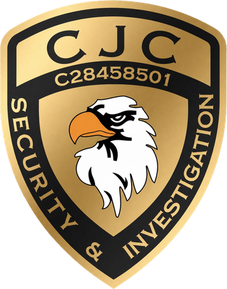 CJC Security & Investigation badge